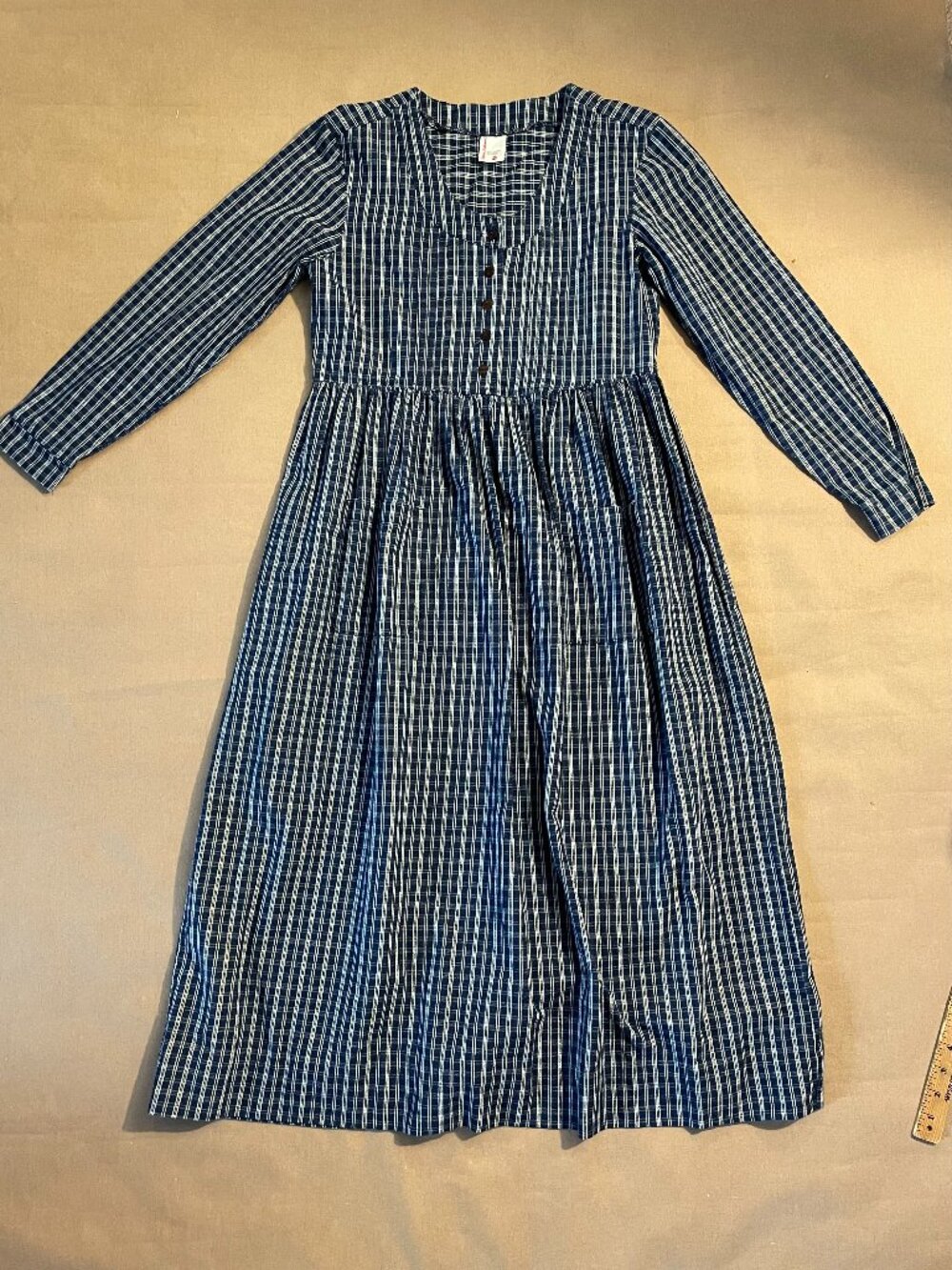 Hanna Andersson Women's Dress XS Plaid Pockets Prairiecore Country Modest USA